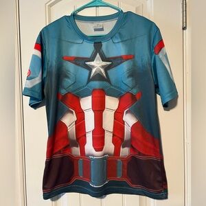 Captain America Superhero Costume T-Shirt
